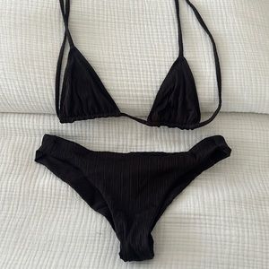 Frankie’s Bikinis Black Bikini